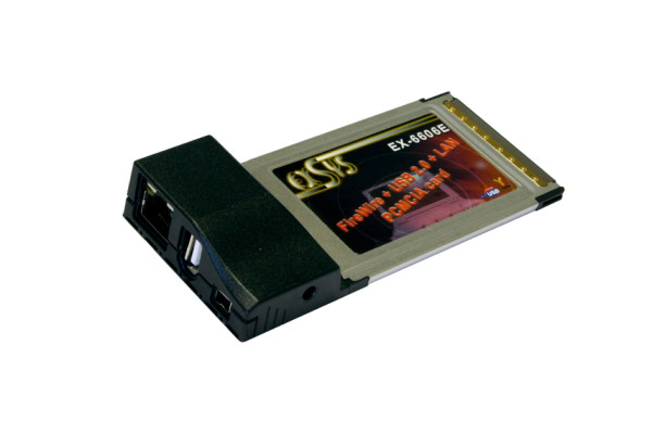 PCMCIA FireWire 1394 + USB2.0 + LAN 100Mbps