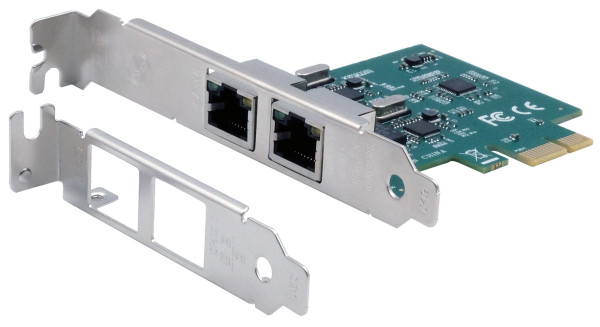 Dual PCIe Netzwerk-Karte 2x 1Gigabit
