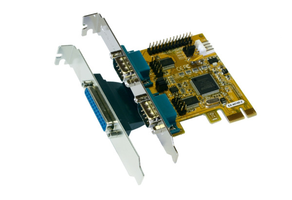 PCIe 2S Seriell RS-232/1P Multi I/O Karte, MosChip