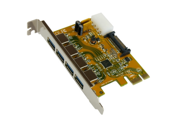 USB 3.2 Gen1 PCIe Karte mit 4 Ports (Chip-Set Renesas)