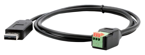 USB zu 1S Seriell RS-485 Kabel mit Terminal Block mit Drucktaster, 1.0 m (FTDI Chipsatz)
