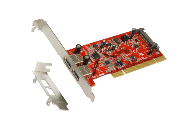 USB 3.2 Gen 1 PCI Karte mit 2 Port (Renesas)