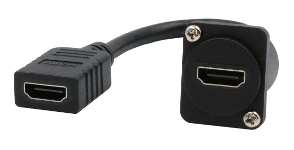 D-Typ Kabel-Adapter HDMI Buchse zu Buchse, 20 cm