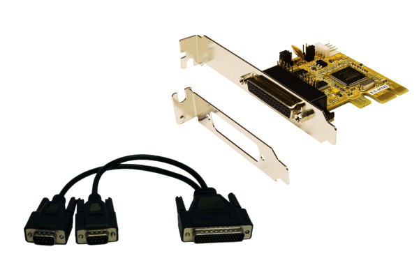 PCIe 2S Seriell RS-232, Octopus Kabel, MosChip