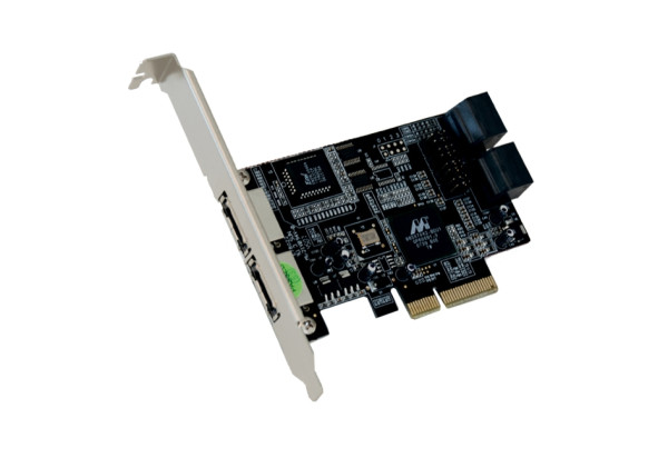 eS-ATA 2 PCIe RAID 0/1 Controller mit 4+2 Ports