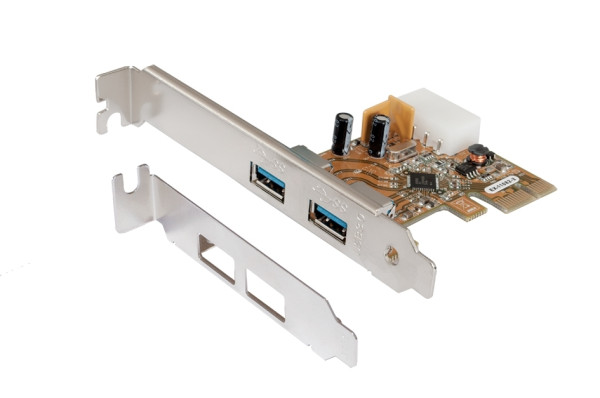 PCIe USB 3.2 Gen 1 Karte mit 2 Ports (Renesas Chipsatz)