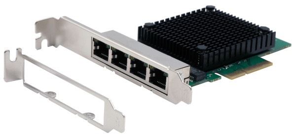 4 Port PCIe Netzwerk-Karte 2.5 Gigabit