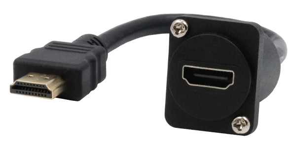 D-Typ Kabel-Adapter HDMI Buchse zu Stecker, 20 cm