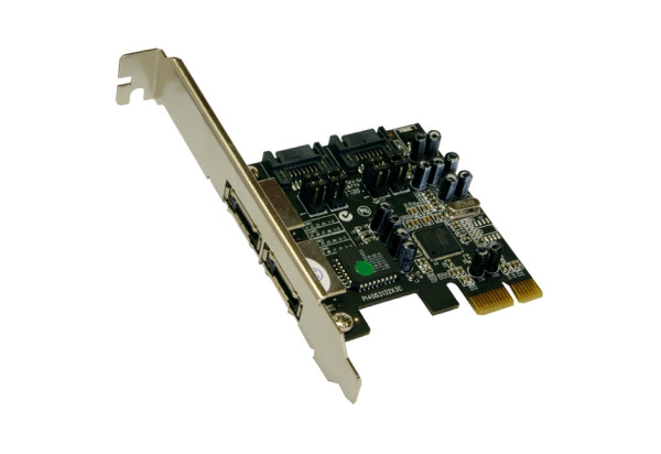 eS-ATA 2 PCIe RAID 0/1 Controller für 2+2 HDD