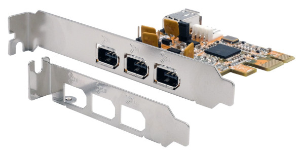 FireWire 1394A PCIe Karte mit 3+1 Port (TI)