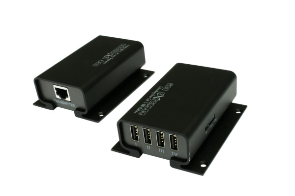 4 Port USB 2.0 Cat.5/6. Extender bis 100 Meter
