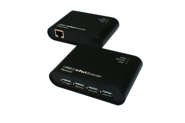 4 Port USB 2.0 Cat.5/6. Extender bis 50 Meter