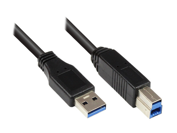 USB 3.0 Kabel A Stecker - B Stecker 0,25 Meter